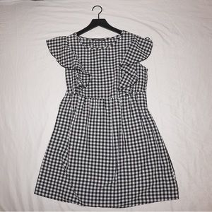 SHEIN | Black & White Checkered Mini Dress